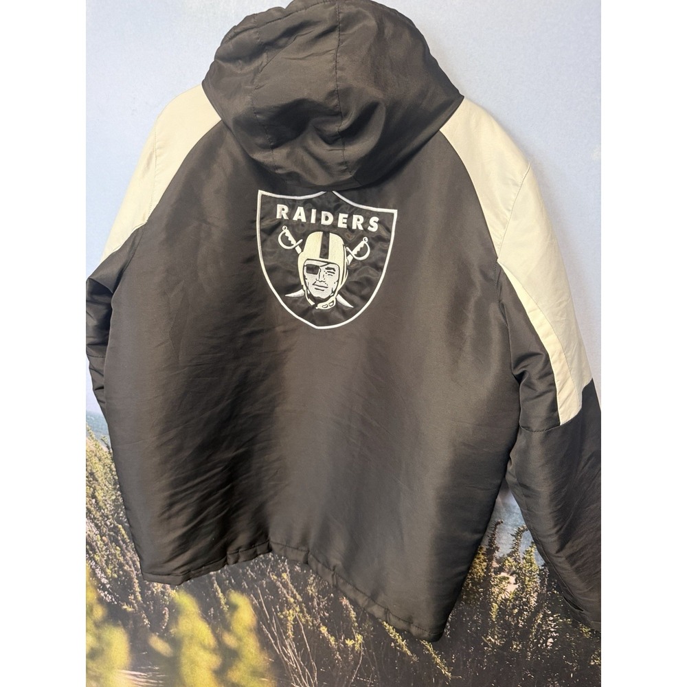 Vintage Raiders Apparel NFL Winter Jacket Men's XL Parka Bomber Long